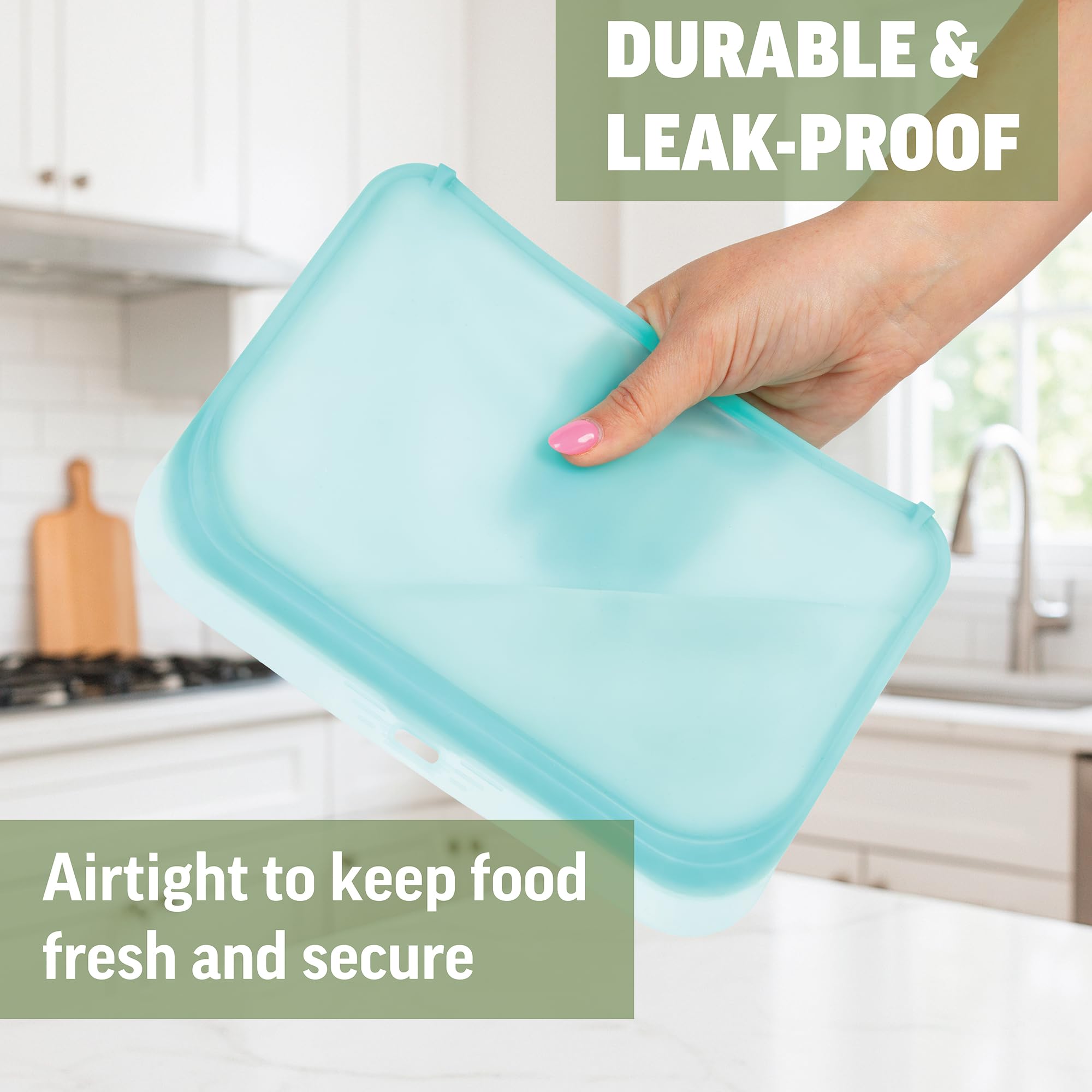 Zenlogy half-gallon bag large ideal for leftovers.