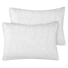 Zenssia organic cotton toddler pillowcase in gray, soft and gentle on skin.