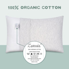 Zenssia toddler pillowcase with envelope closure for safe, easy pillow insertion.