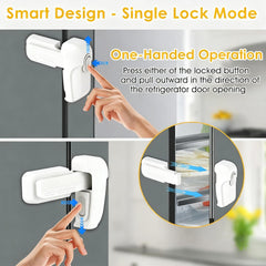 ZENTIVOR Fridge Lock Dual-Mode Locking offers adaptable safety.
