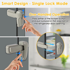 ZENTIVOR Fridge Lock one-handed operation simplifies daily use.
