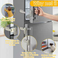 ZENTIVOR Fridge Lock broad compatibility fits most fridges and freezers.