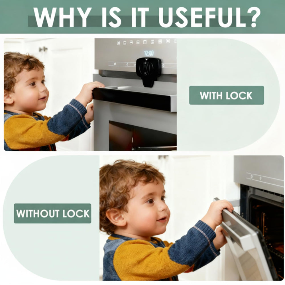 ZENTIVOR oven lock keeps little hands safe while cooking.