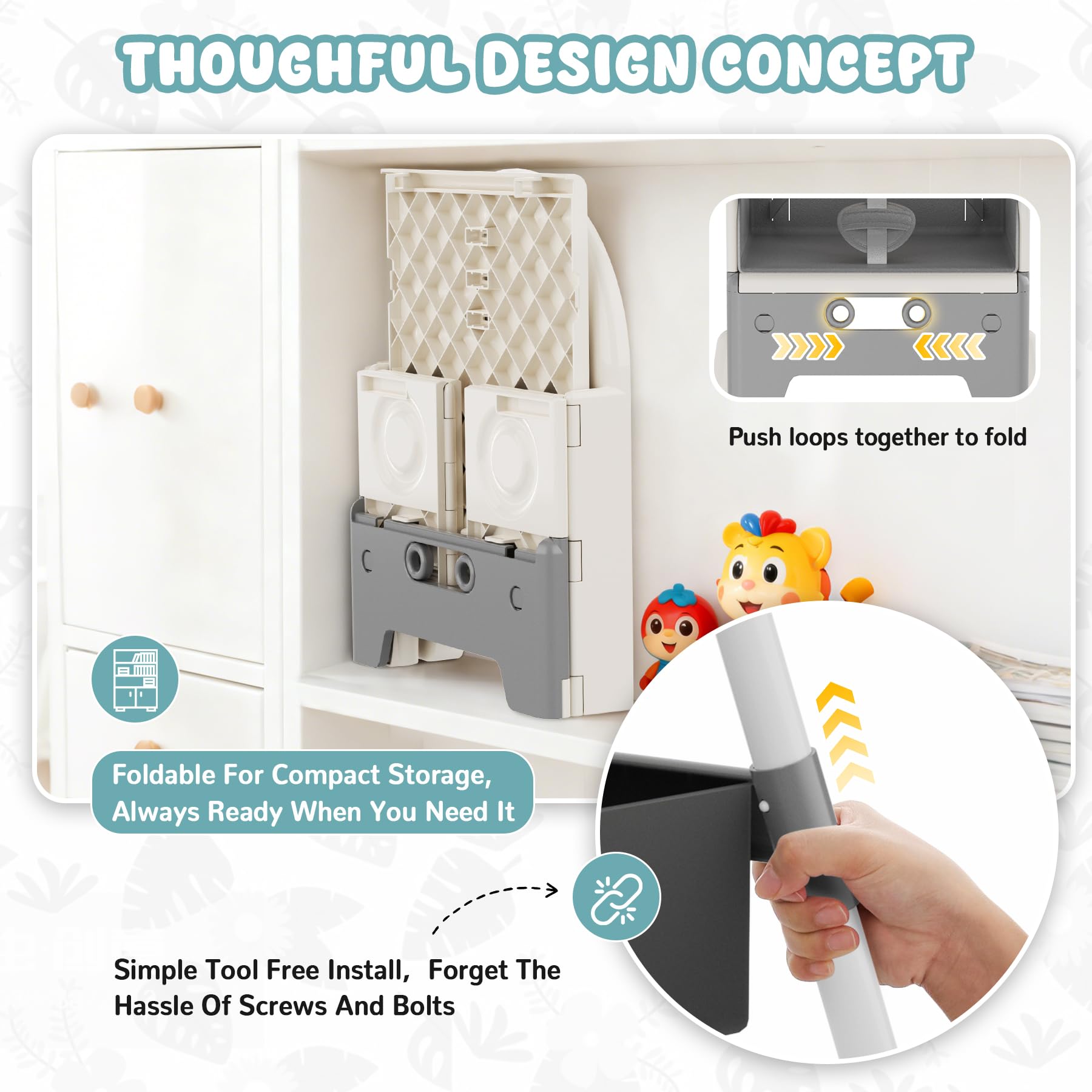 Zenvory removable cushion and belt simplify cleaning after meals.