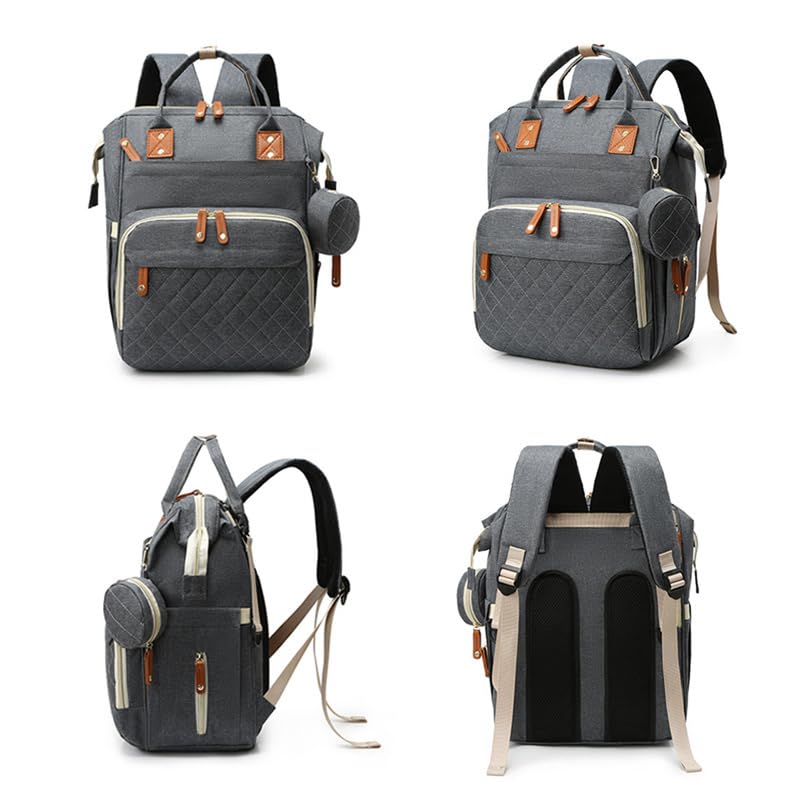 Zepingminn diaper bag backpack waterproof material keeps contents dry during outings.