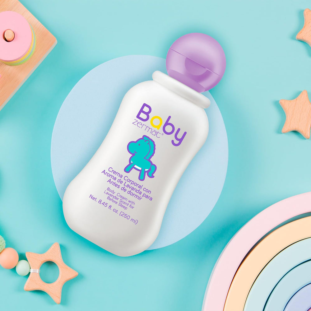 Zermat Baby Lotion creamy texture glides on without heaviness.