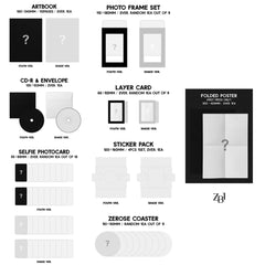 ZEROBASEONE Youth in the Shade SET Ver. interior packaging and artwork for display and collection