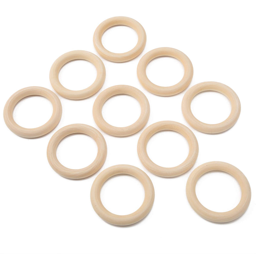 Zerodis wood ring craft supply 65mm for jewelry components.