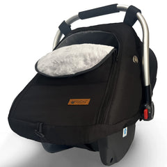 ZERTAO baby car seat cover winter front view with warm fleece lining