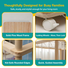 Zevona Plush Zoo Tower assembly guide demonstrates quick setup.