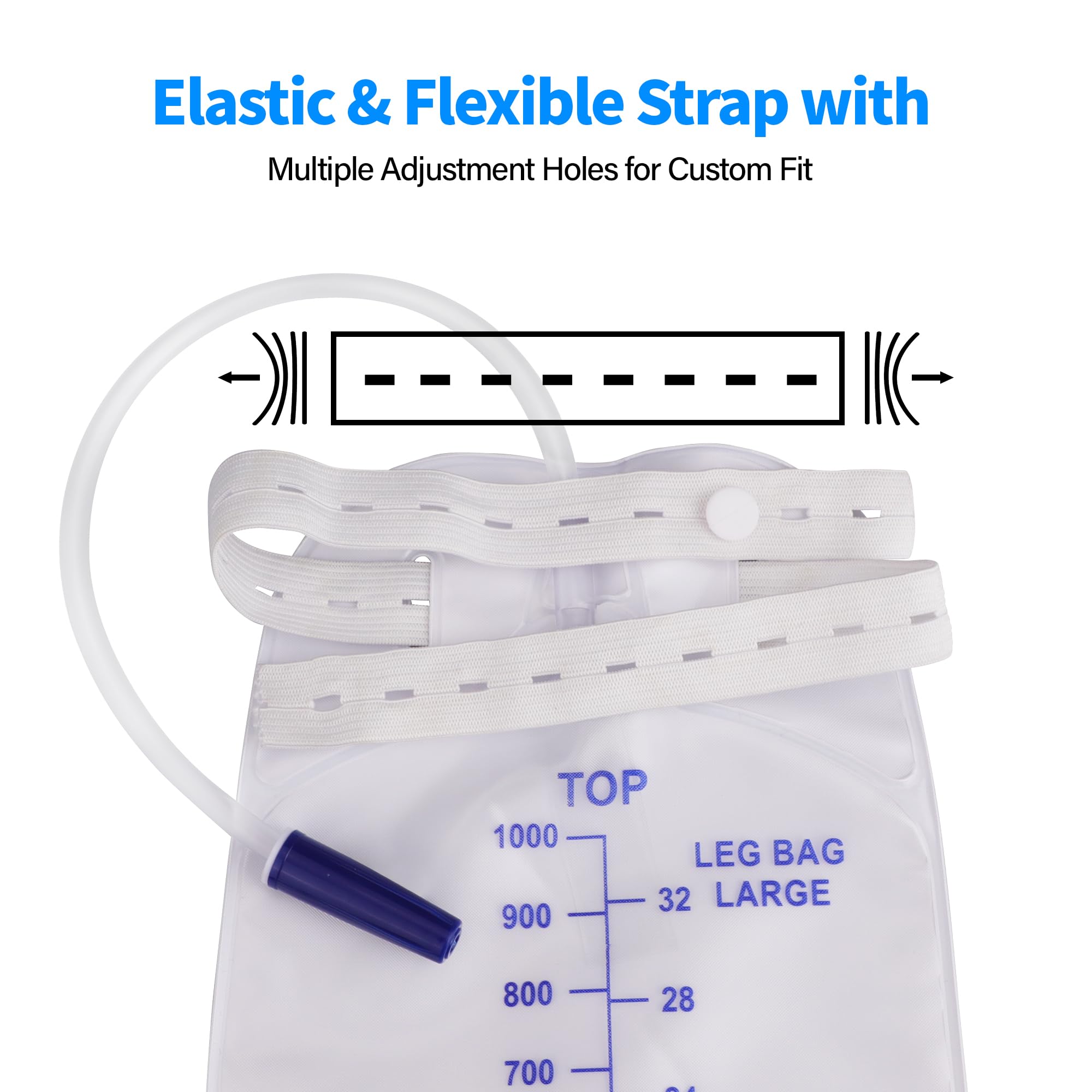 Zexyvor leg bag cloth straps adjustable for a snug, comfortable fit.