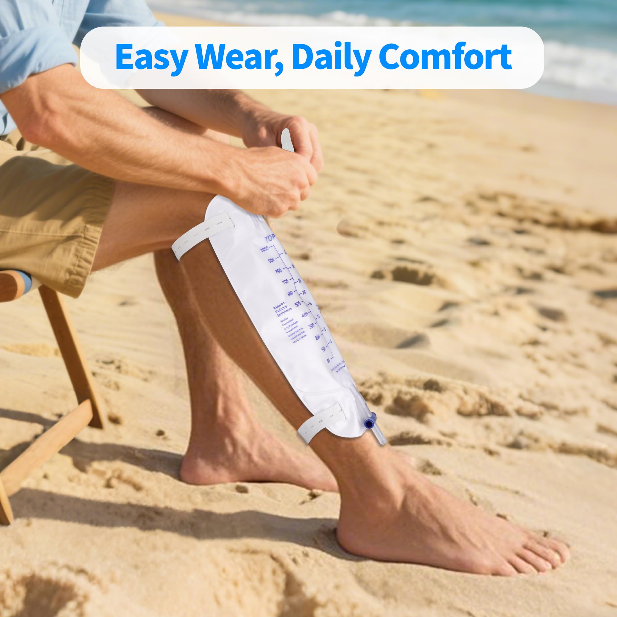 Zexyvor portable urine drainage bag suitable for hospital, home, or travel use.