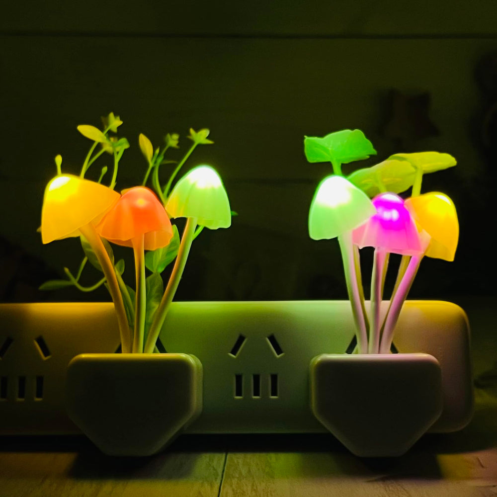 ZEZHOU color-changing middle mushroom light creates playful mood in kids' rooms.