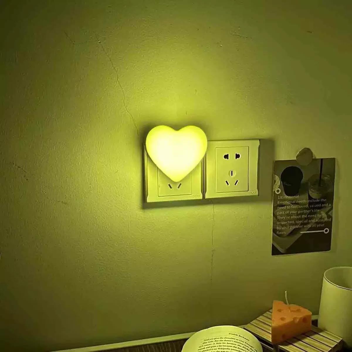 ZEZHOU Heart Night Light serves as a thoughtful gift for kids