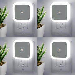 ZEZHOU night lights 4-pack wall plug illuminates softly for safe navigation