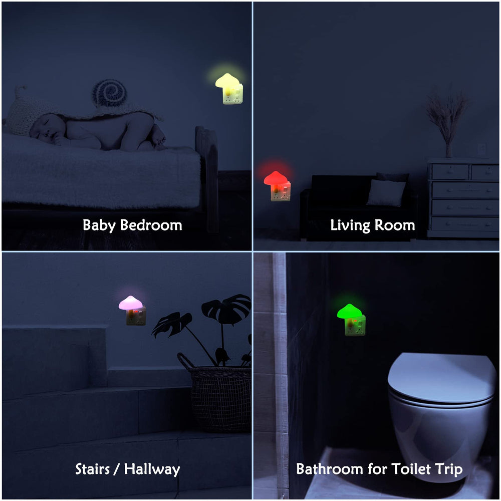 ZEZHOU sensor night light dawn-dusk automatically glows at dusk and fades by dawn.