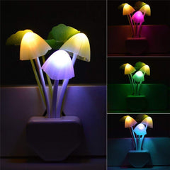 ZEZHOU mushroom night light middle color-changing option adds gentle mood lighting