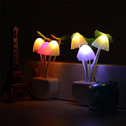 ZEZHOU mushroom night light right stays fixed color for steady bedside glow