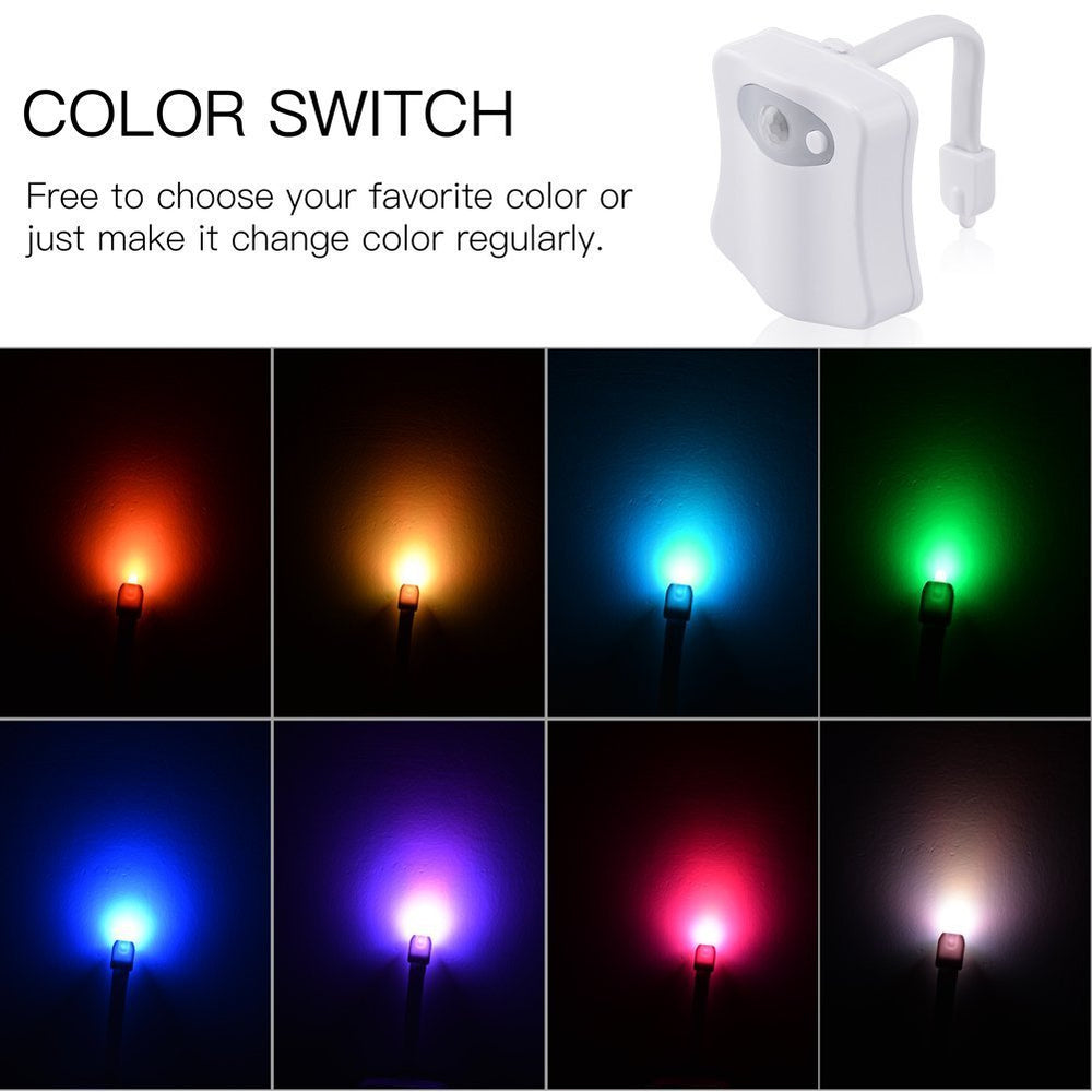 ZEZHOU toilet night light fixed on a single color for steady glow