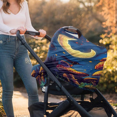 ZFRXIGN Mushroom car seat cover animal pattern protects from sun and wind while traveling.