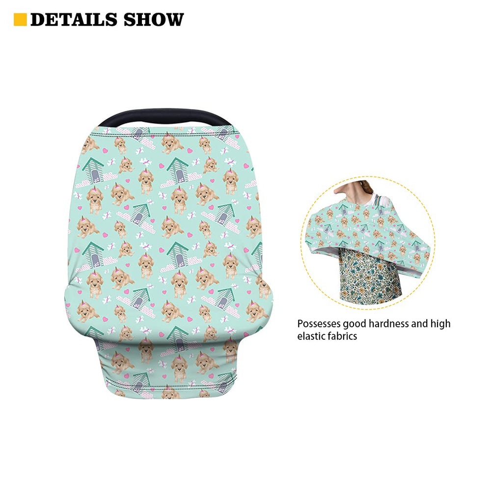 ZFRXIGN Turtle Nursing Cover breathable fabric keeps mom and baby comfortable.