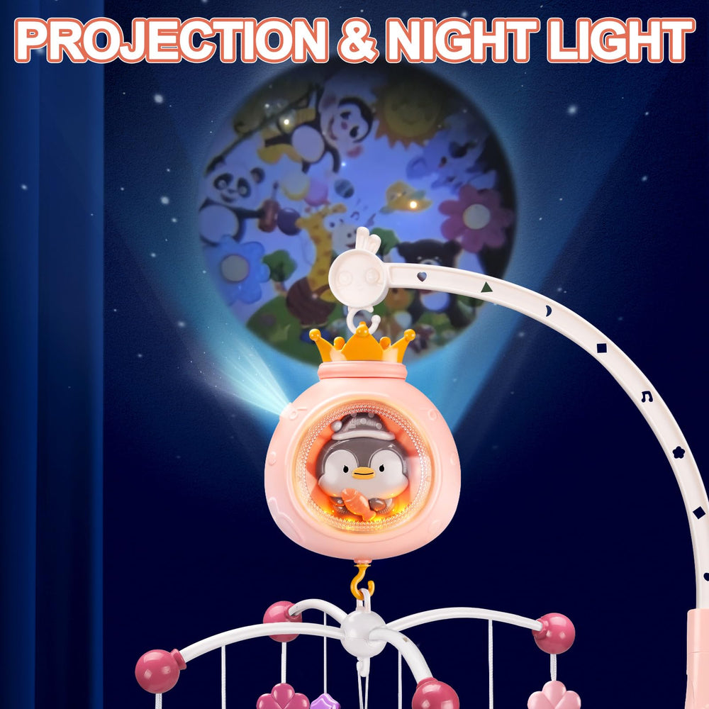ZFSZSY crib mobile 360° rotation stimulates visual exploration