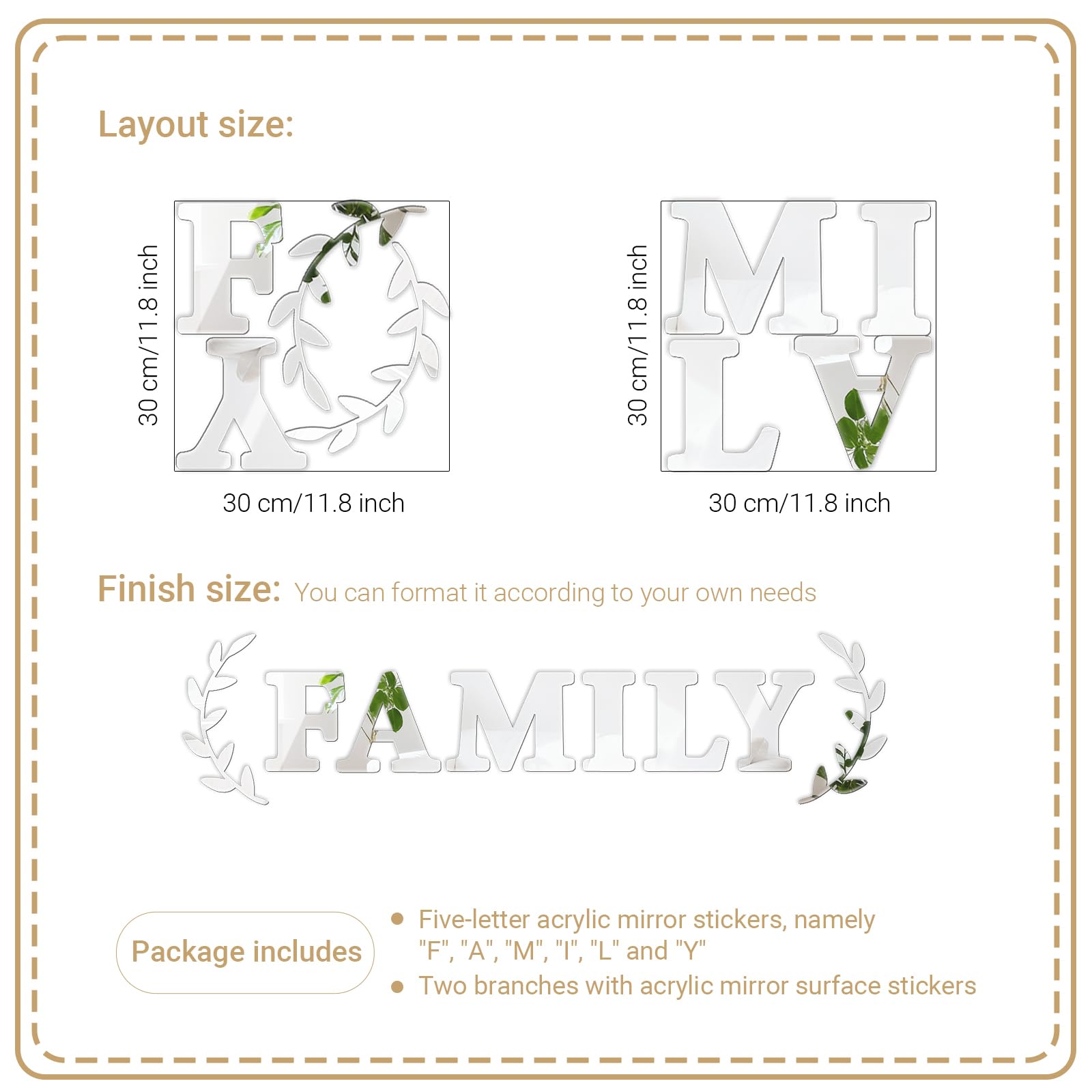 ZGWANSUI letter signs brighten rooms by reflecting light with elegant charm.