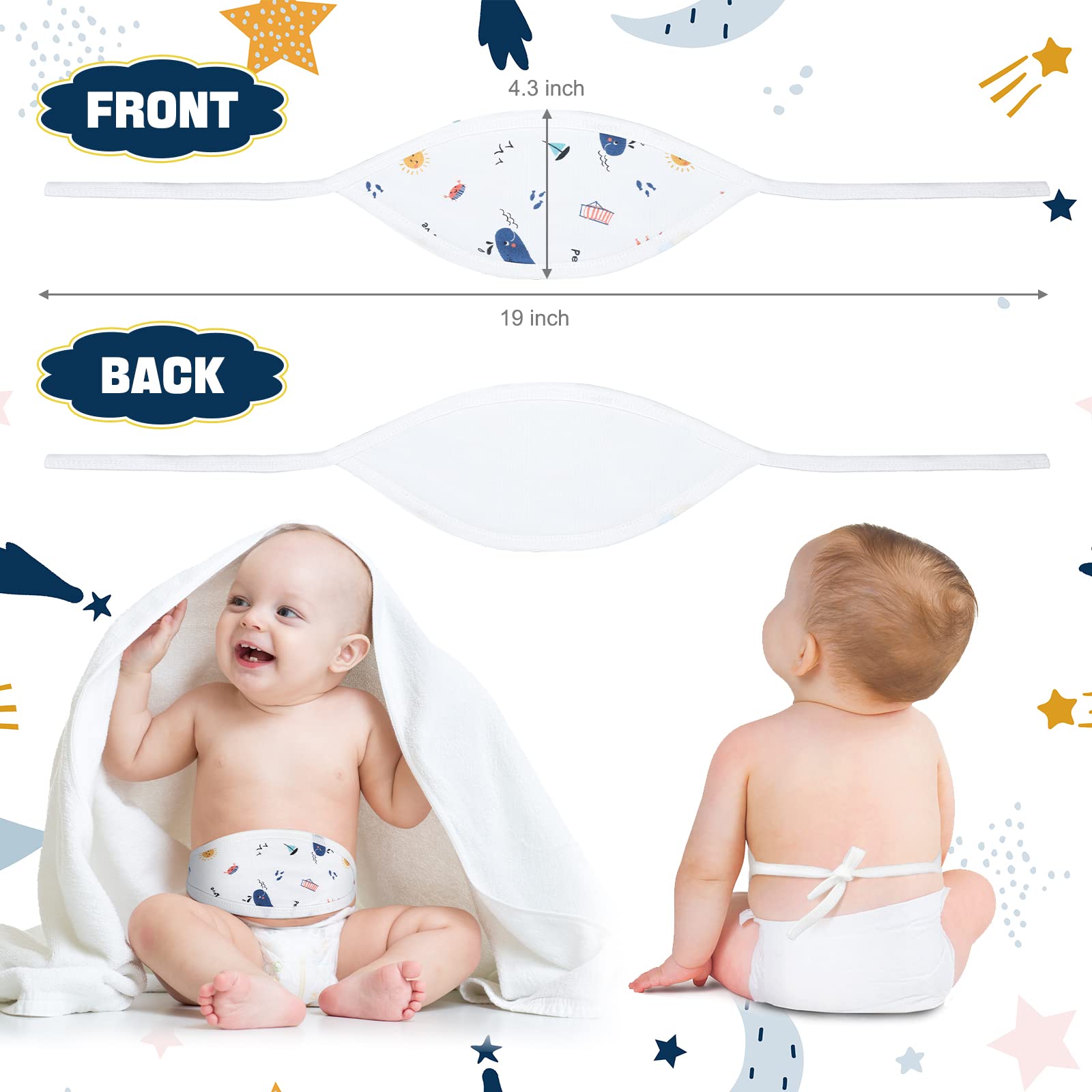 Zhanmai baby belly band adjustable lace for easy wearing