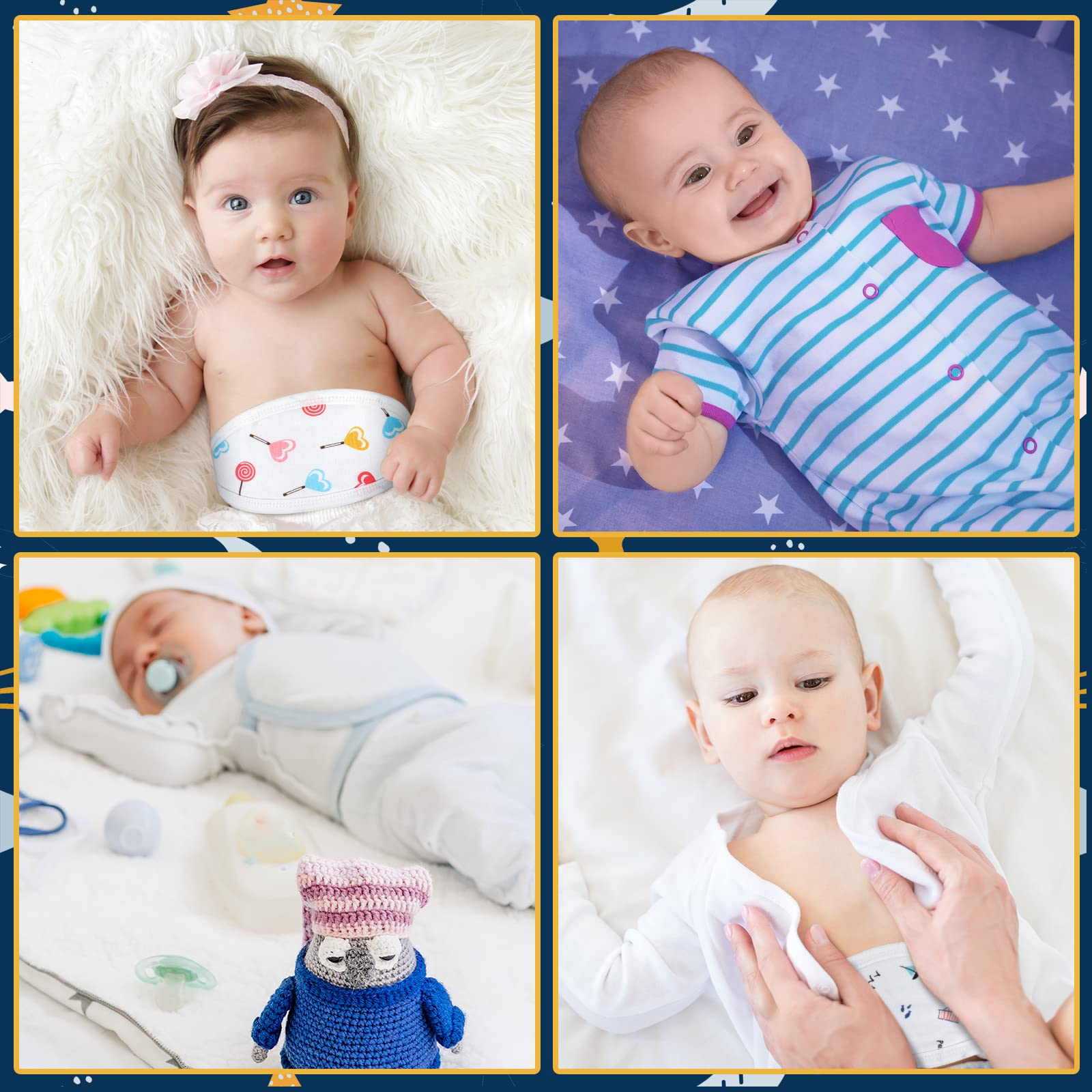 Zhanmai baby belly wrap gift pack includes 8 pieces
