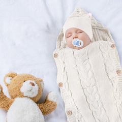 Zhanmai wrap blanket white folded-compact shows portable warmth for travel.