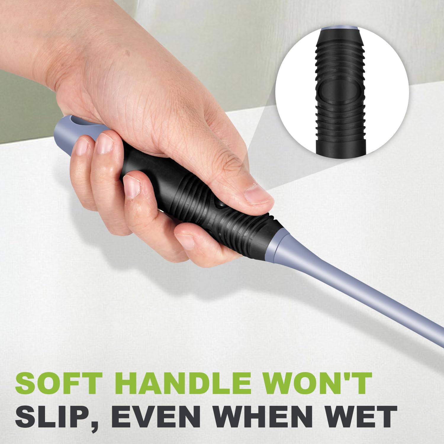 ZHAYAO bottle brush with hanging hole for easy storage and air-drying.