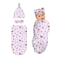zhedongsj butterfly newborn swaddle blanket soft fabric for cuddly baby photos