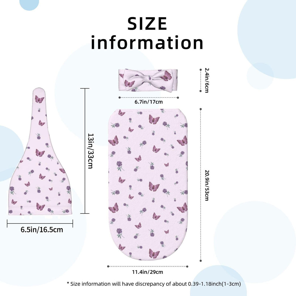 zhedongsj butterfly swaddle hat matching accessory to complete the cozy newborn look