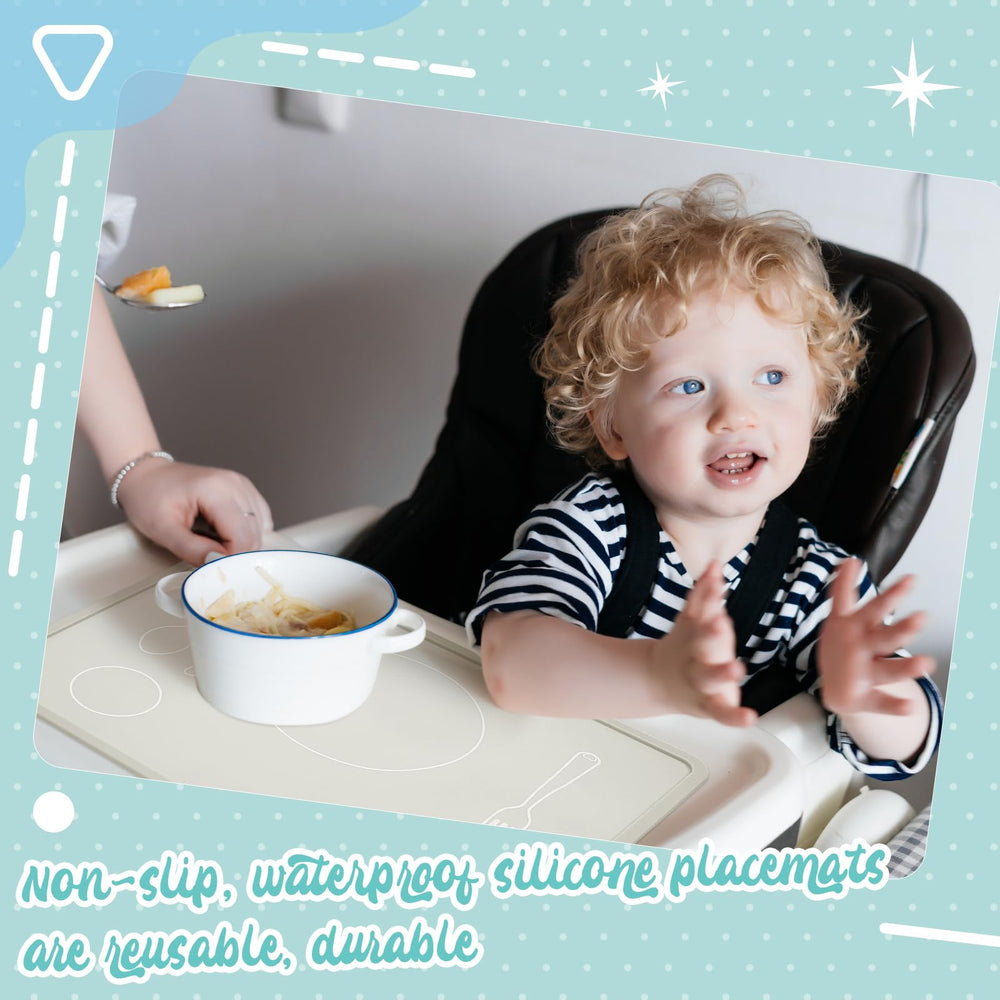 Zhehao Montessori placemat with hanging-hole design stores neatly when not in use.