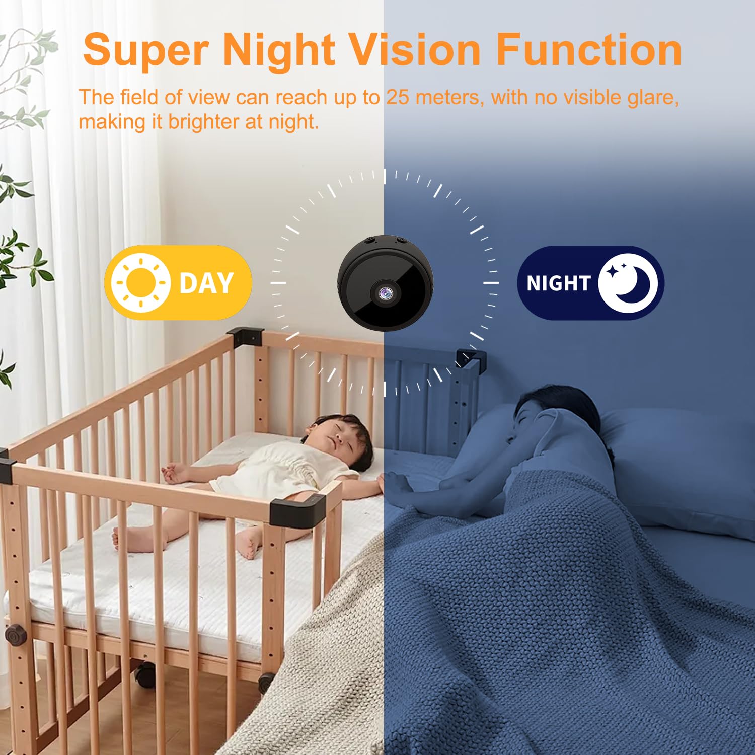 ZHENHAN mini camera dual storage supports local SD and encrypted cloud.