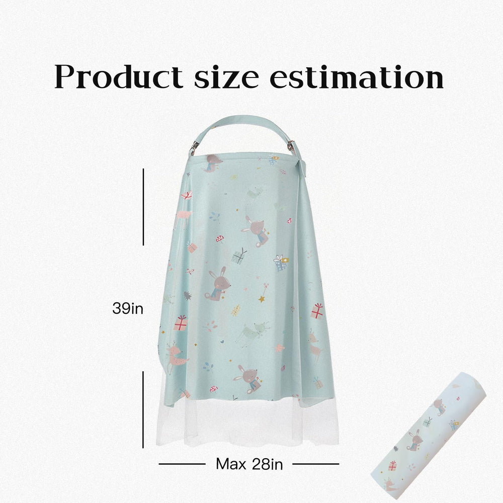 ZHIYUEJING nursing cover breathable-cotton keeps skin cool and comfortable during feedings.