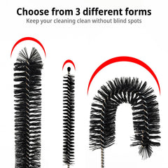 ZHJISHGUO narrow-neck container brush cleans hard-to-reach areas without scratching.