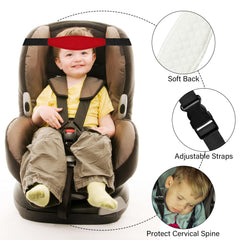 ZHOMA adjustable elastic strap closeup showing easy fit across baby head.