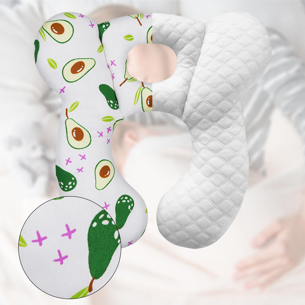 ZHOMA Avocado travel pillow ready for washing to show easy care