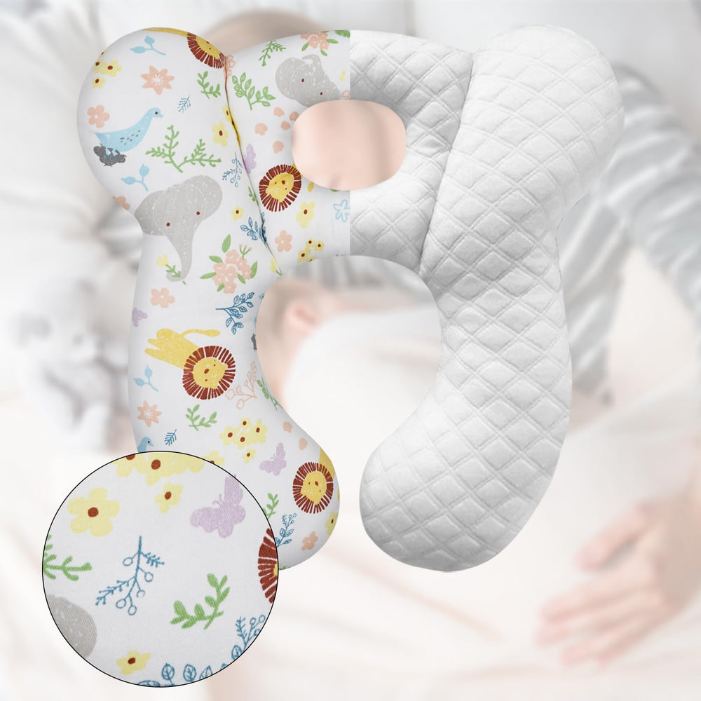 ZHOMA compact-size pillow fits easily in car seats and strollers.