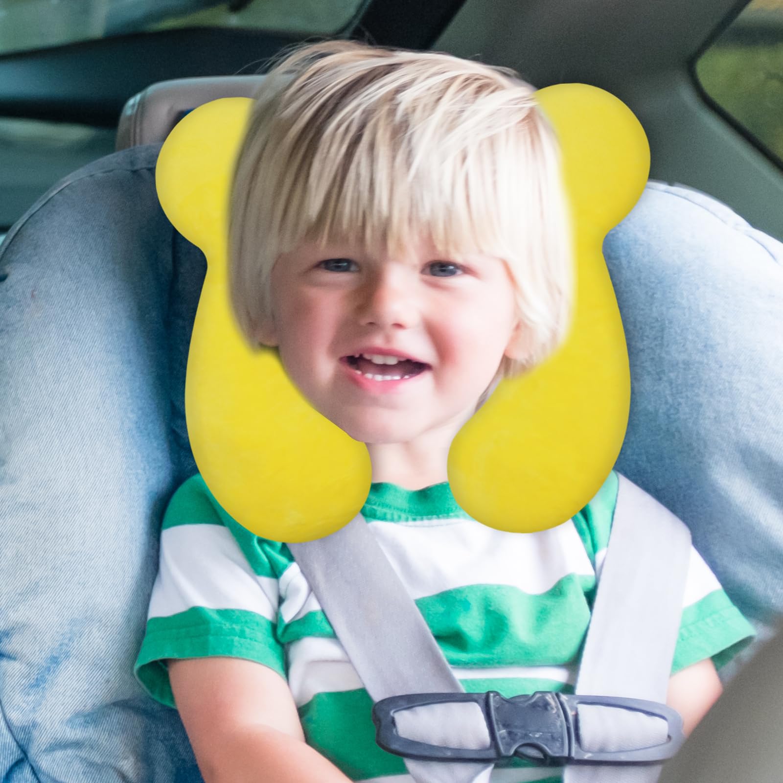 ZHOMA travel pillow compatible with car seats and strollers