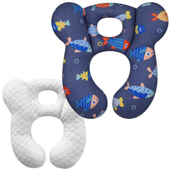 ZHOMA baby travel pillow folded compact for easy on-the-go use.