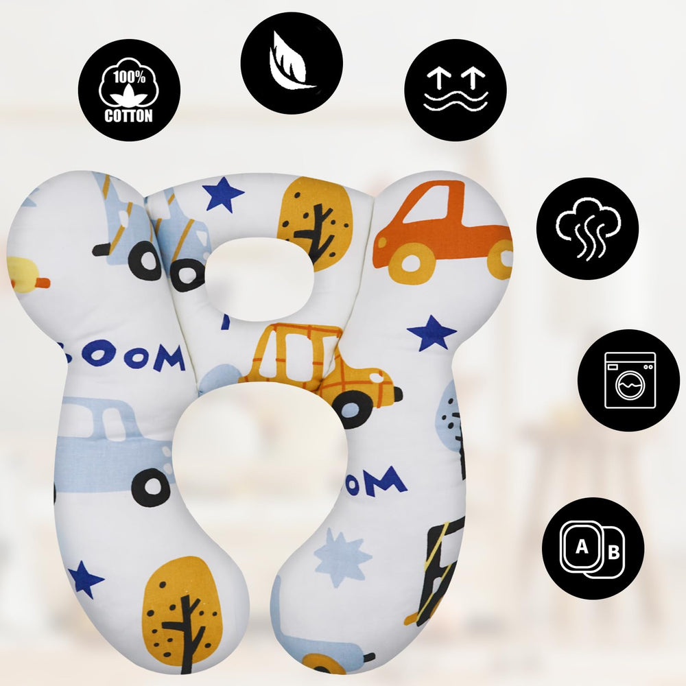 ZHOMA machine-washable pillow simplifies cleanup after trips.
