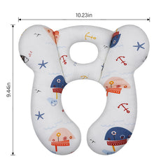ZHOMA travel pillow with soft cotton cover for gentle skin contact.