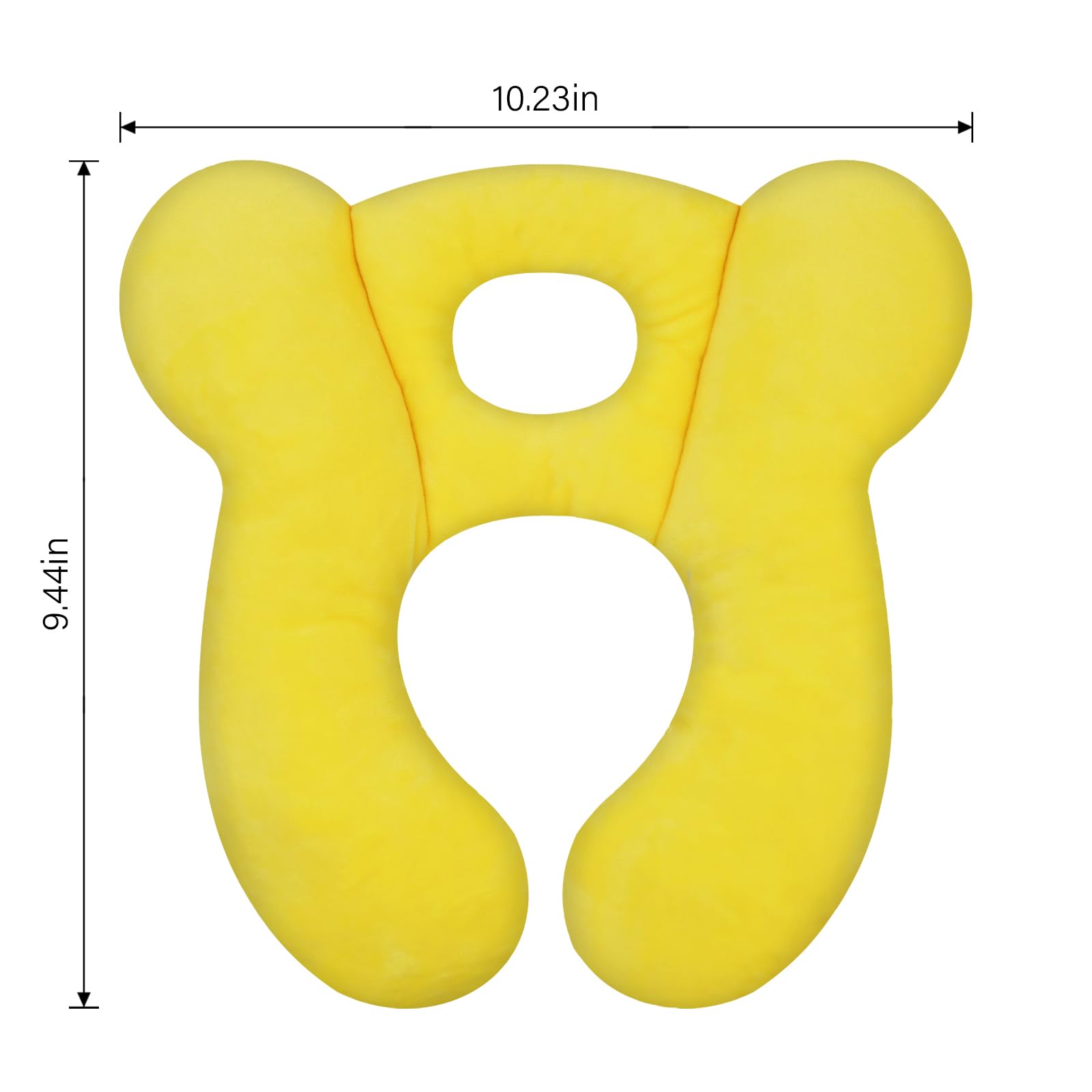 ZHOMA travel pillow in soft cotton fabric for gentle skin