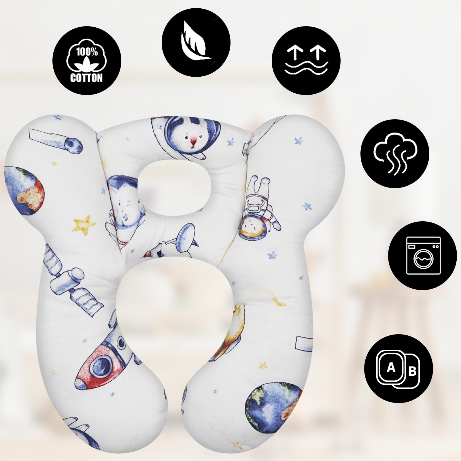 ZHOMA pillow uses soft cotton for skin comfort