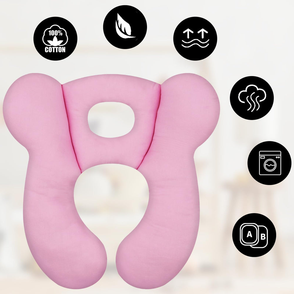 ZHOMA pillow is car seat friendly, lightweight, and easy to carry.