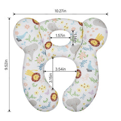 ZHOMA travel pillow on stroller for soft cotton comfort during rides