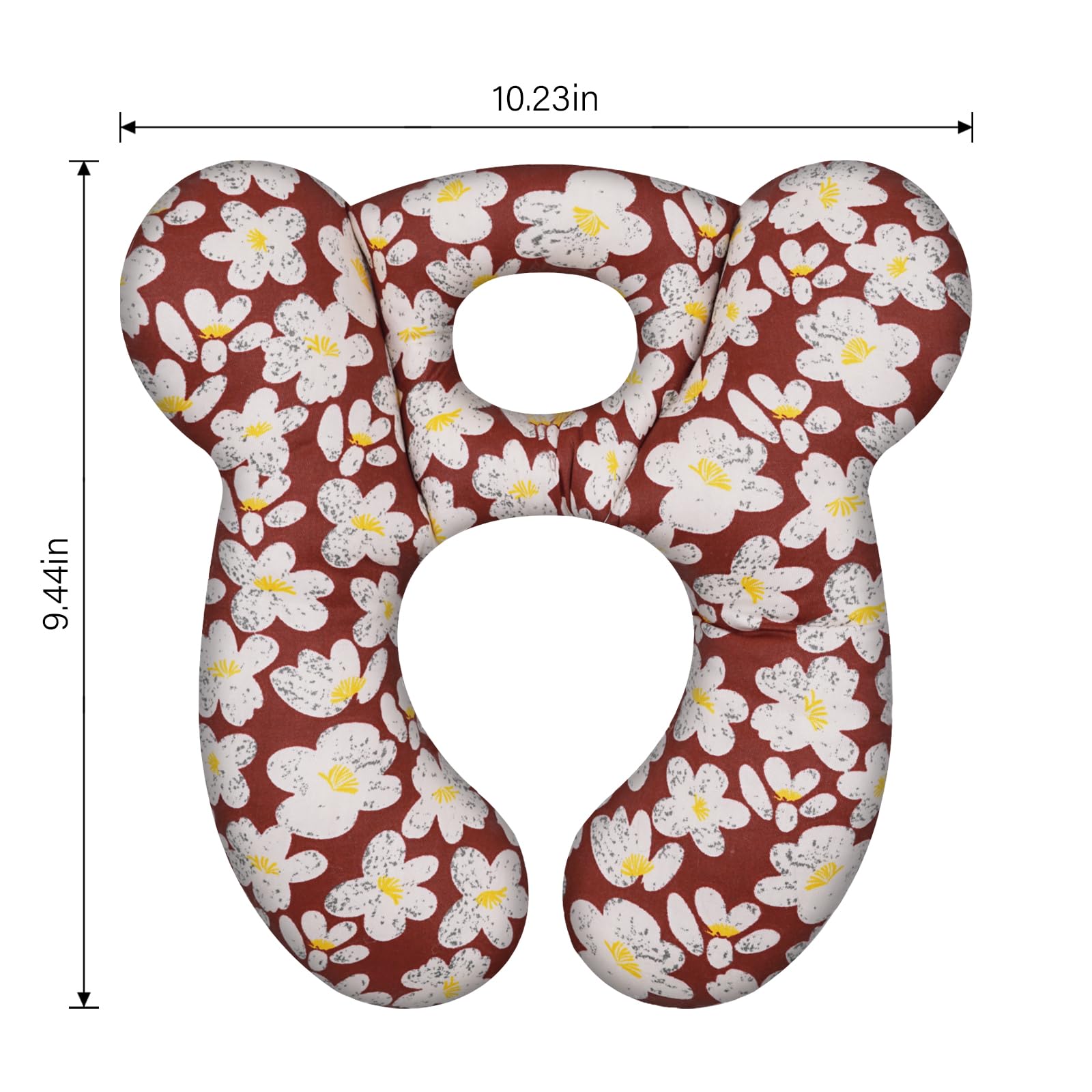 ZHOMA infant pillow for stroller use, lightweight and portable.
