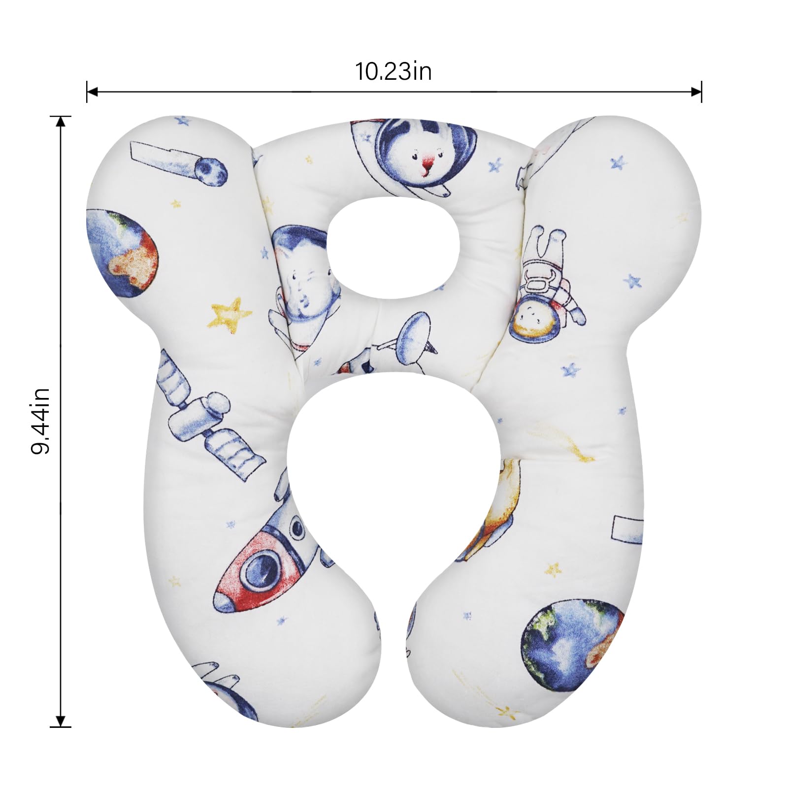 ZHOMA Baby Travel Pillow in stroller provides gentle neck support on walks
